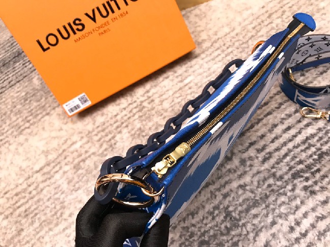 Louis Vuitton LV Monogram TOILET POUCH XL M68137 Blue
